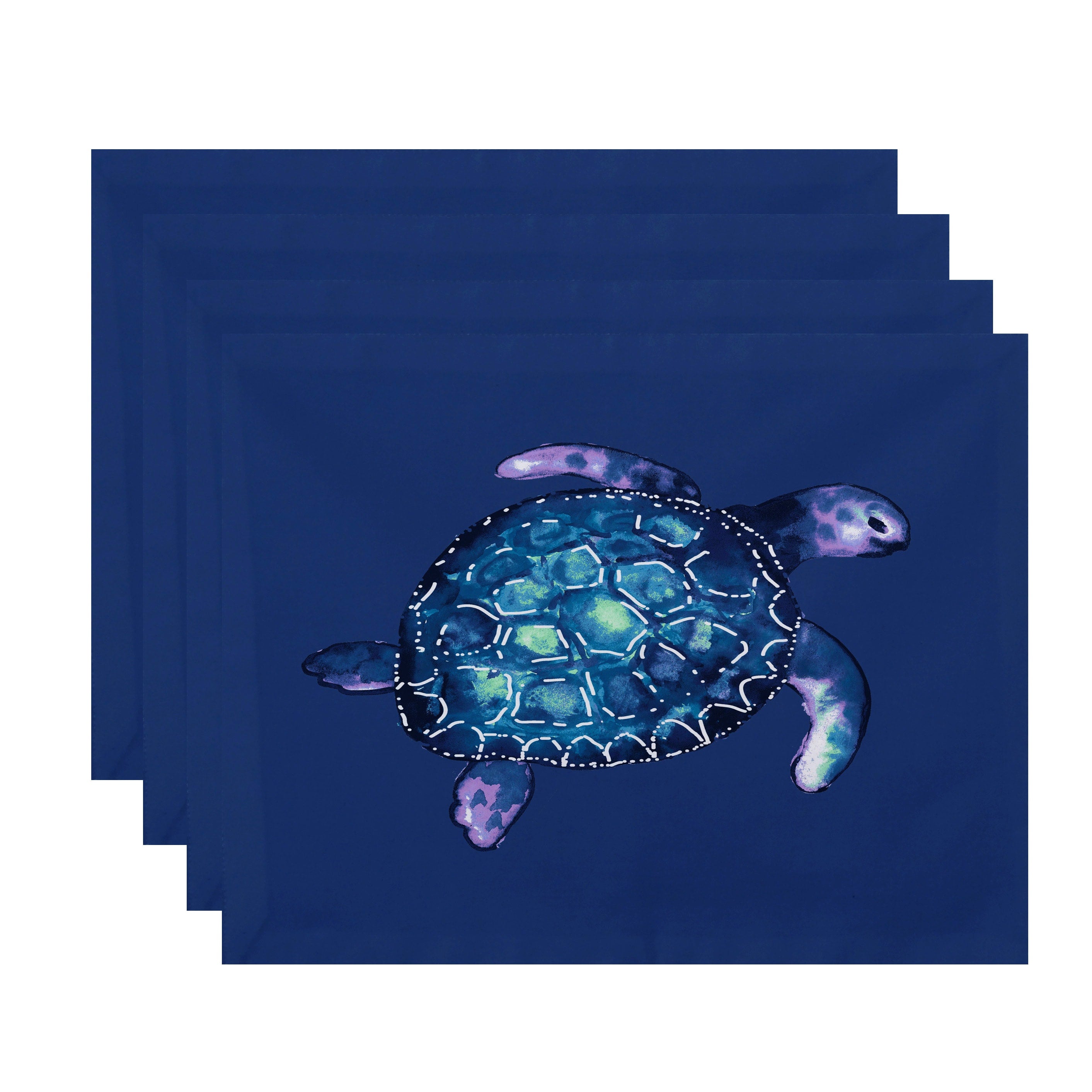 18 X 14 Inch Sea Turtle Animal Print Placemat Set Of 4