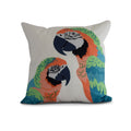 18 X 18 Inch Macaw Close Up Animal Print Outdoor Pillow