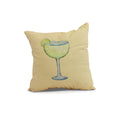 18 X 18 Inch Margarita Plain Geometric Print Outdoor Pillow