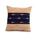 18 X 18 Inch Oar Stripe Center Stripe Print Outdoor Pillow