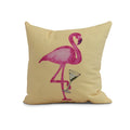 18 X 18 Inch Single Flamingo Animal Print Outdoor Pillow