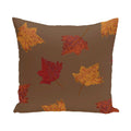 18 X 18 Inch Dancing Leaves Floral Print Pillow