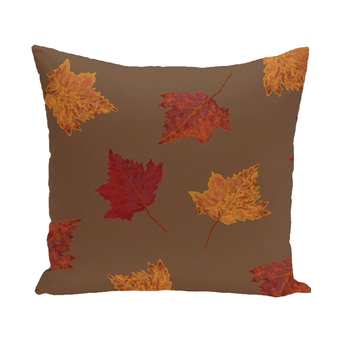 18 X 18 Inch Dancing Leaves Floral Print Pillow