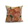 18 X 18 Inch Pumpkin Pile Geometric Print Outdoor Pillow