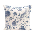 Traditional Bird Floral 18 X 18 Inch Outdoor Pillow