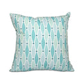 Wavy Geometric Print 18 X 18 Inch Outdoor Pillow