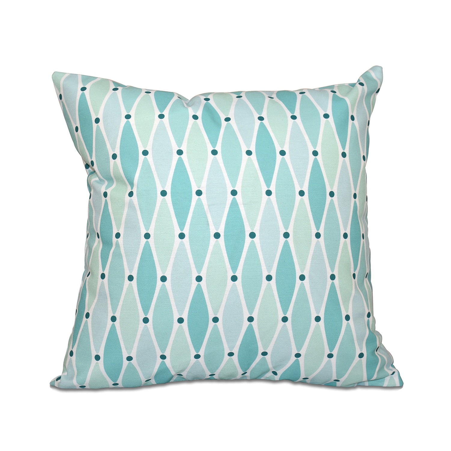 Wavy Geometric Print 18 X 18 Inch Outdoor Pillow