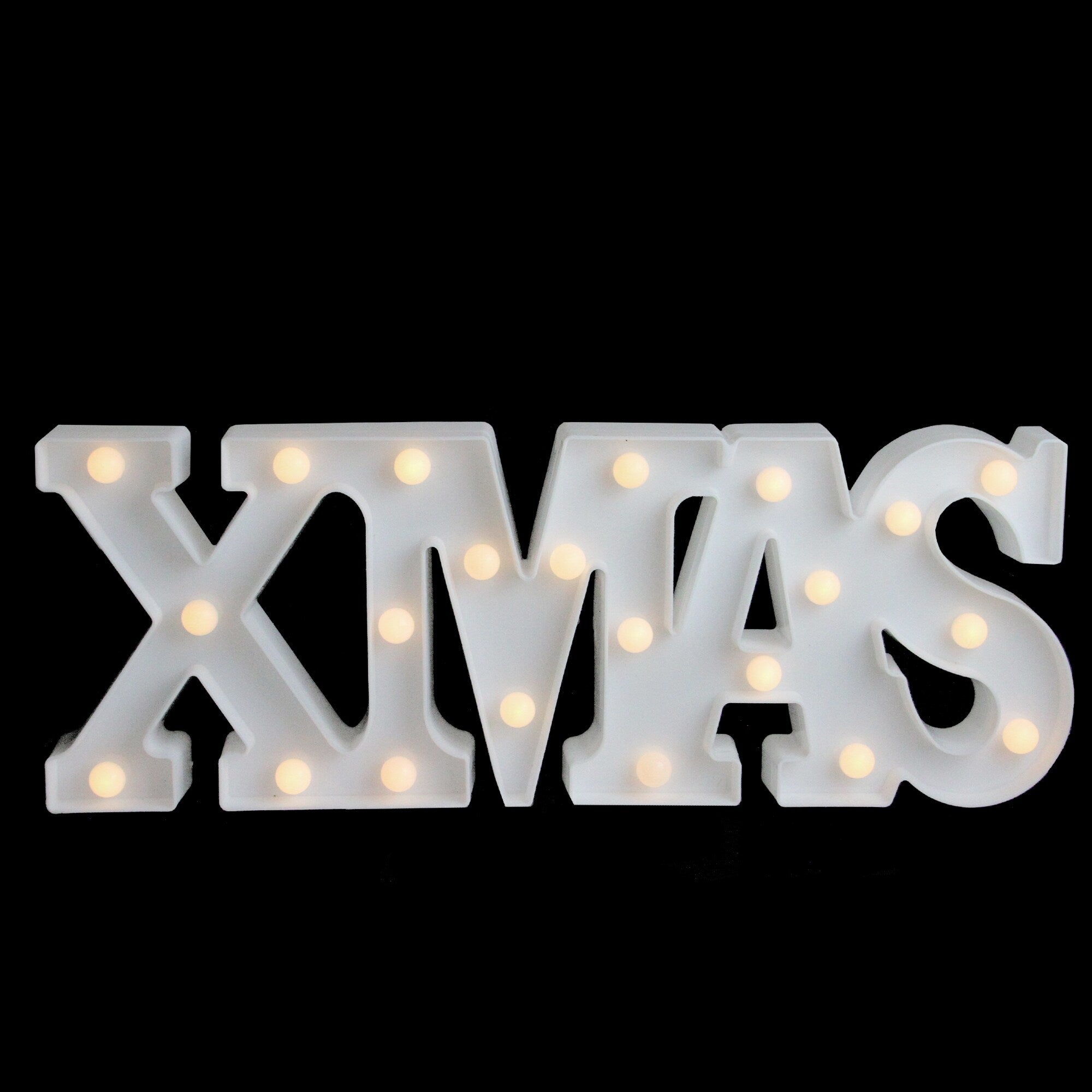 18.5 Battery Operated Led Lighted Xmas Christmas Marquee Sign
