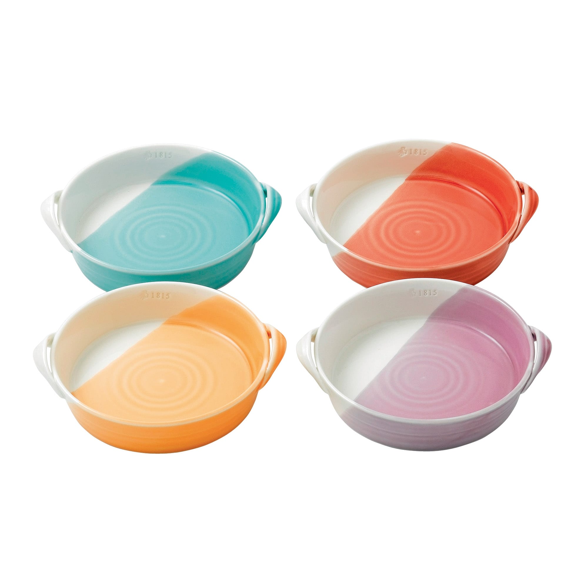 1815 Mixed Patterns Bright Colors Mini Serving Bowls Set Of 4
