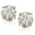 18K Yellow Gold 1 2Ct To 2Ct Tw Clarity Enhanced Diamond Stud Earrings
