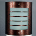 Oxidized Brown Metal 1 Light Wall Sconce
