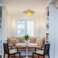 18 Light Bulbs Metal Wood Felt Dining Room Chandelier White Gray Pendant Light N A