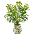 18 Mini Areca Palm Artificial Plant In Floral Vase