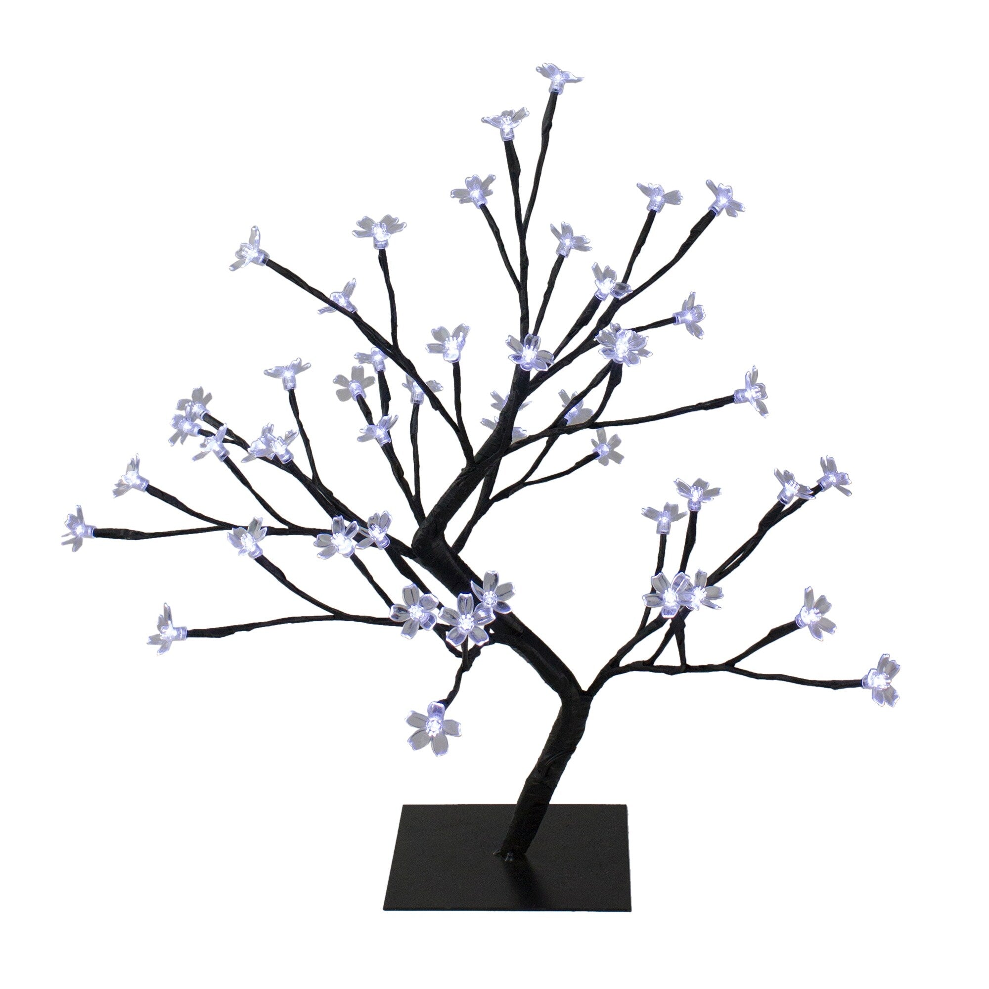 18 Pure White Led Lighted Japanese Sakura Blossom Flower Artificial Tree N A