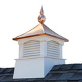 18 Square Coventry Vinyl Cupola With Avalon Copper Finial By Good Directions