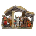 18 Traditional Religious Christmas Nativity With Stable House Decoration