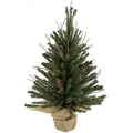 18 Warsaw Twig Artificial Christmas Tree In Burlap Base Unlit Brown