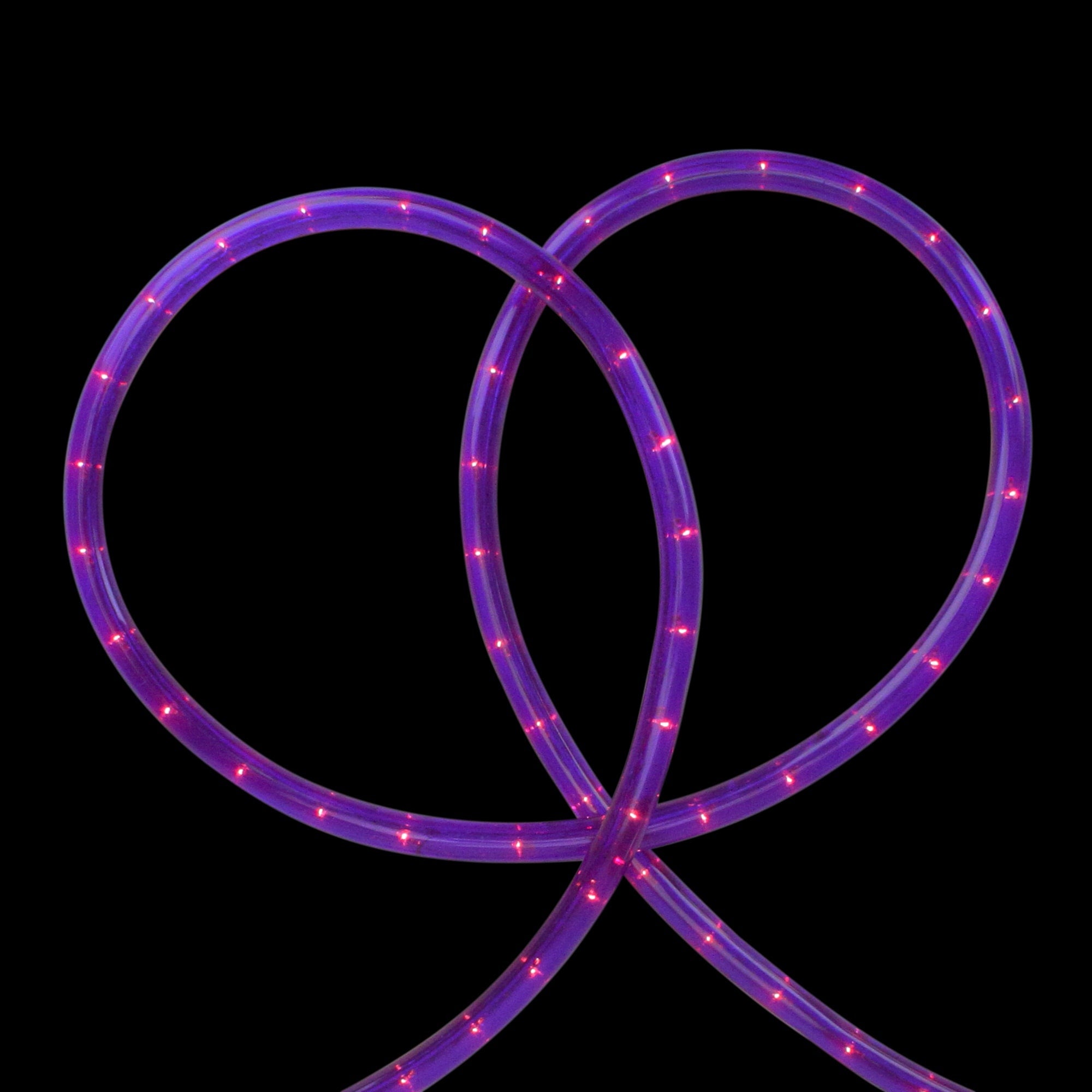18 Purple Incandescent Outdoor Christmas Rope Lights