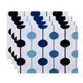 Brady Beads Stripe Print Place Mat Set Of 4