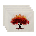 18X14 Inch Fall Bounty Floral Print Placemat Set Of 4