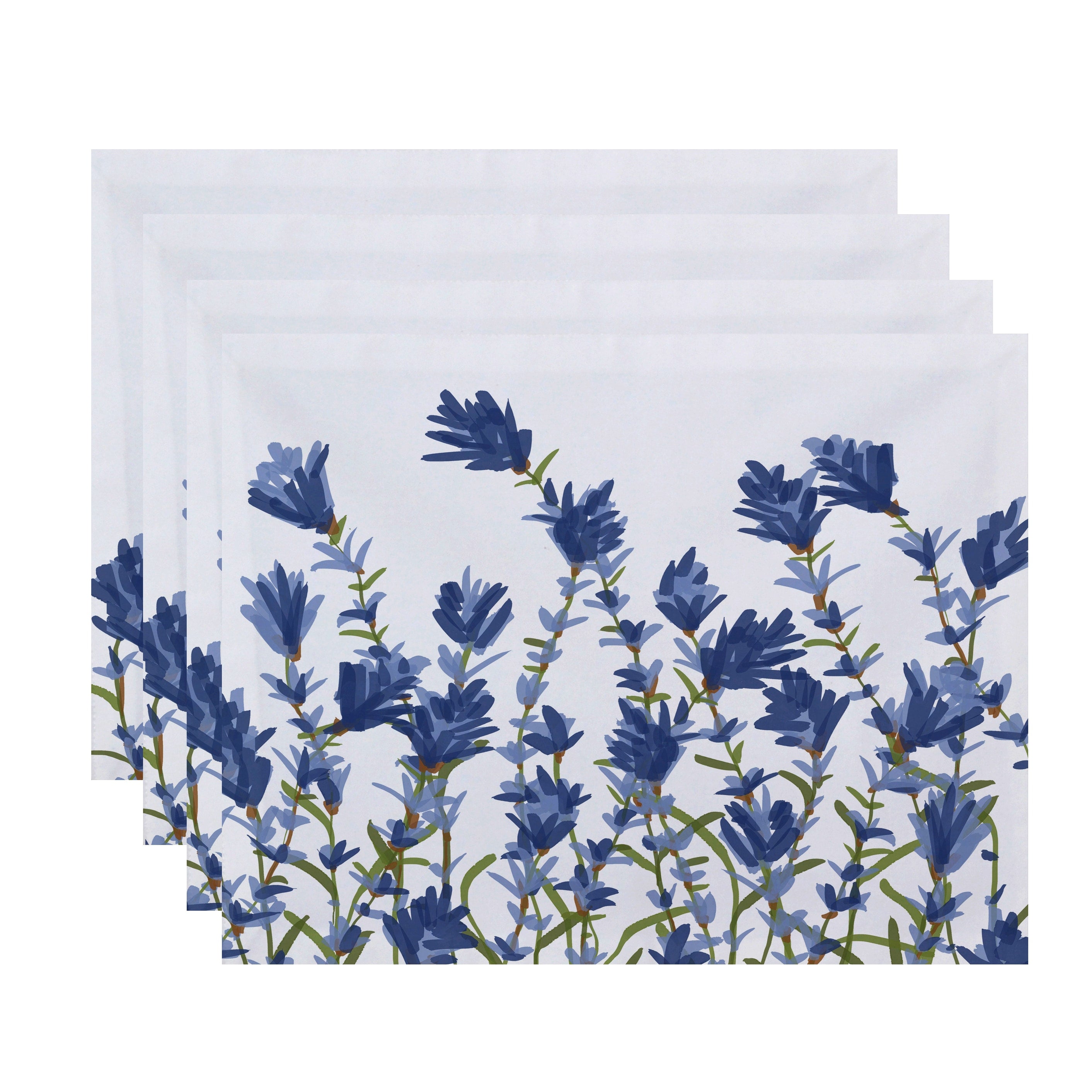 Lavender Floral Print 18X14 Inch Placemat