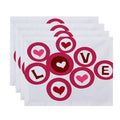 Love In The Round Holiday Geometric Print Place Mat Set Of 4