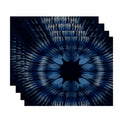 Shibori Burst Geometric Print Place Mat Set Of 4