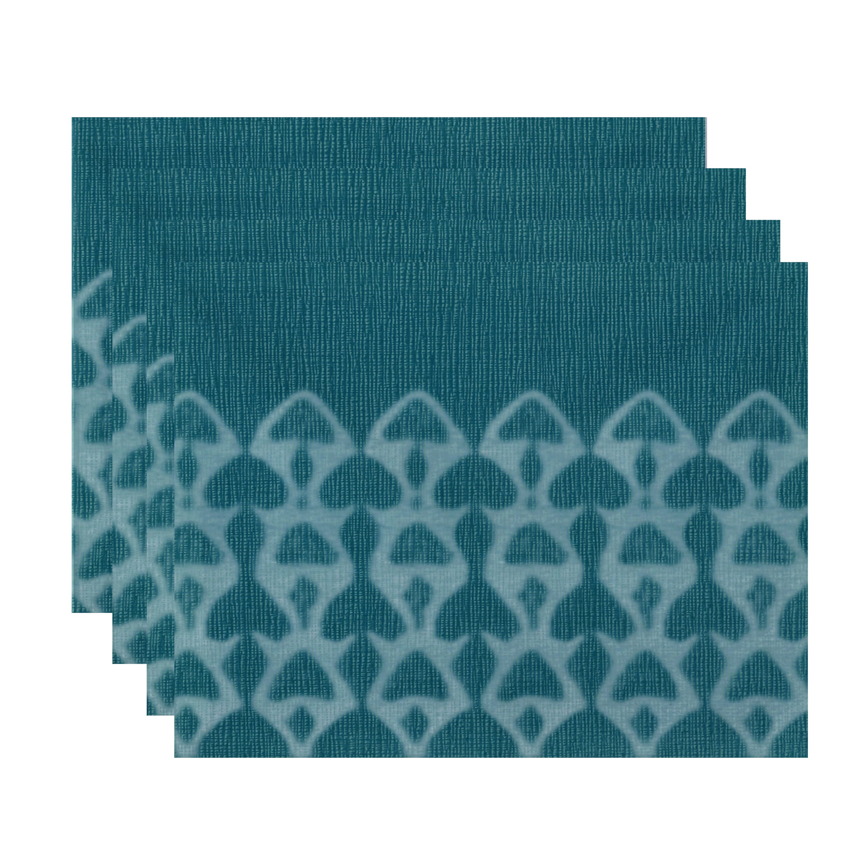 Watermark Geometric Print Place Mat Set Of 4