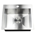 19 Inch 16 Gauge Stainless Steel Topmount Drop In Kitchen Island Bar Utility Sink