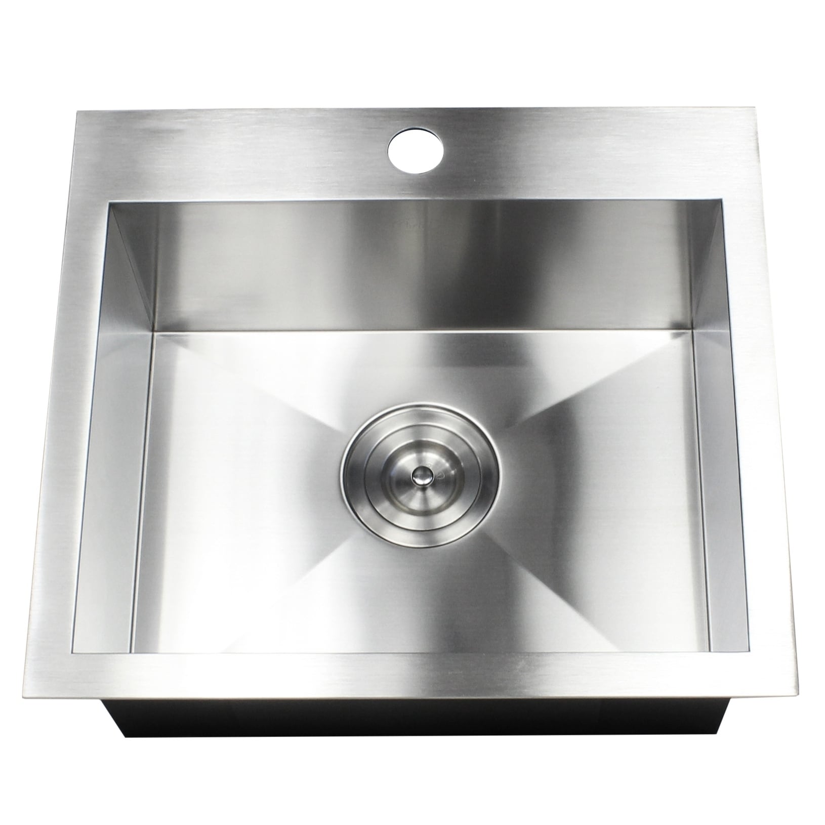 19 Inch 16 Gauge Stainless Steel Topmount Drop In Kitchen Island Bar Utility Sink