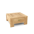 19 In. W Light Walnut Finish Round Shape Wood Frame End Table 8 X 11