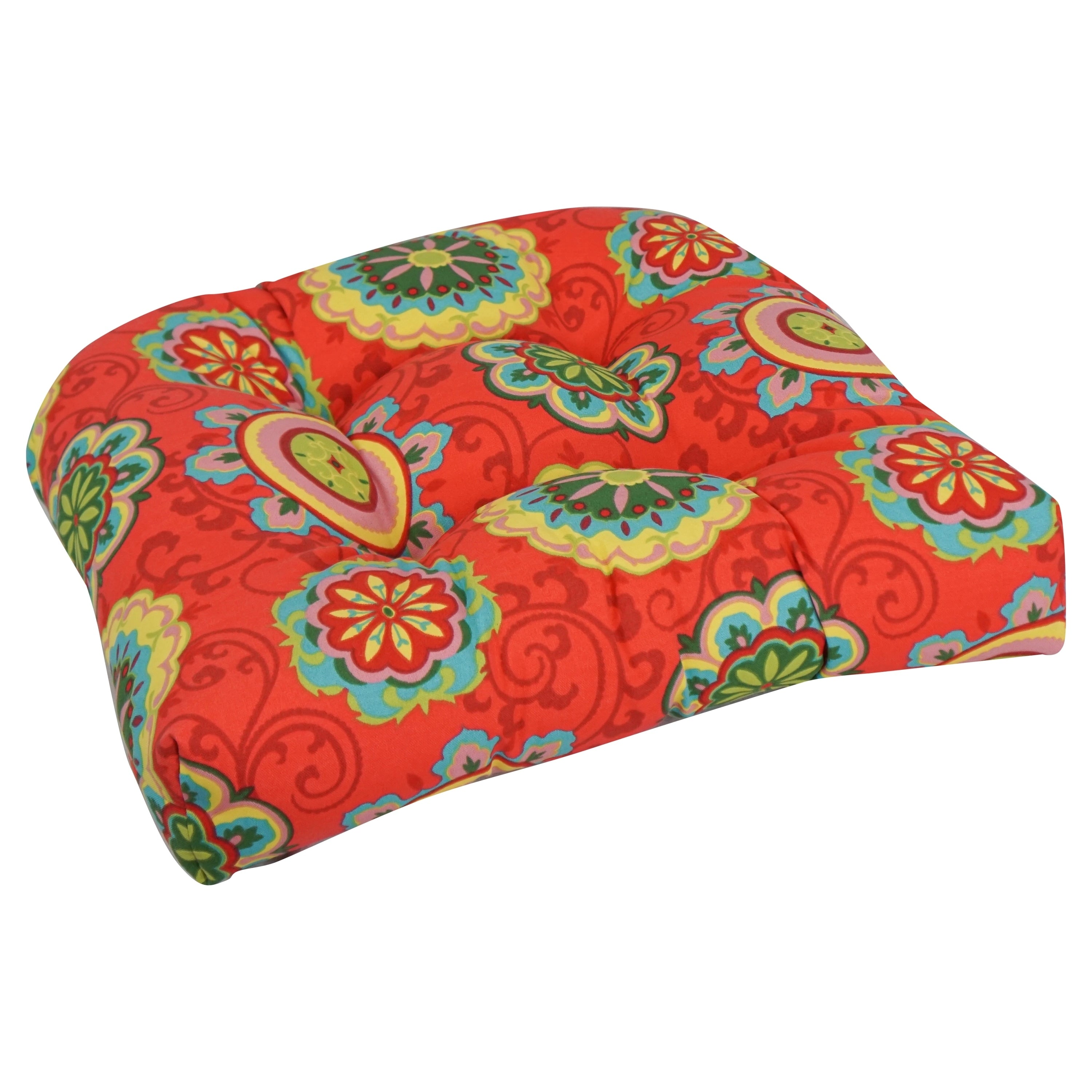 Blazing Needles Outdoor Poly Chair Cushion