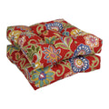 Blazing Needles 19 Inch Spun Poly Outdoor Chair Rocker Cushions Set Of 2 19 X 19