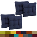 Blazing Needles 19 Inch Spun Poly Chair Rocker Outdoor Cushions Set Of 4 19 X 19