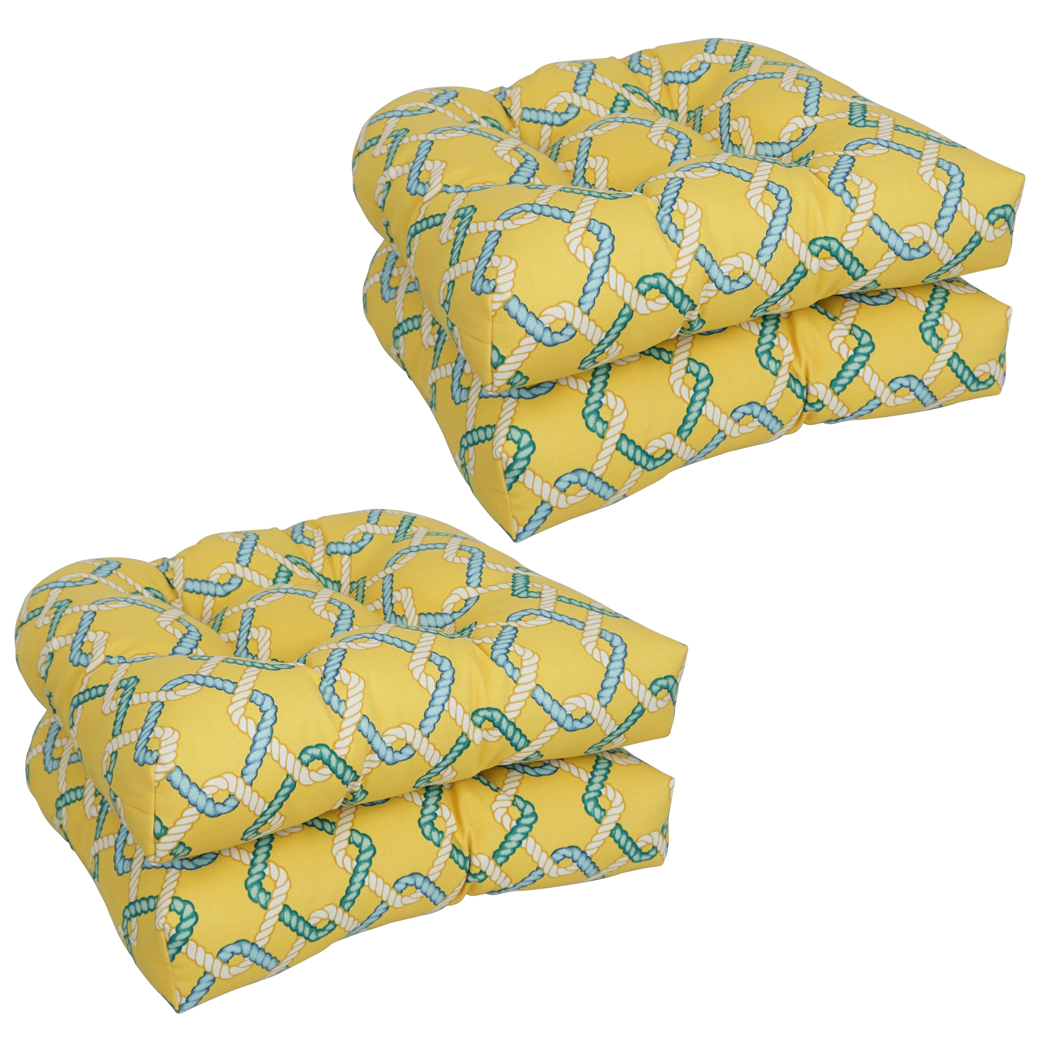 19 Inch U Shaped Dining Chair Cushions Set Of 4