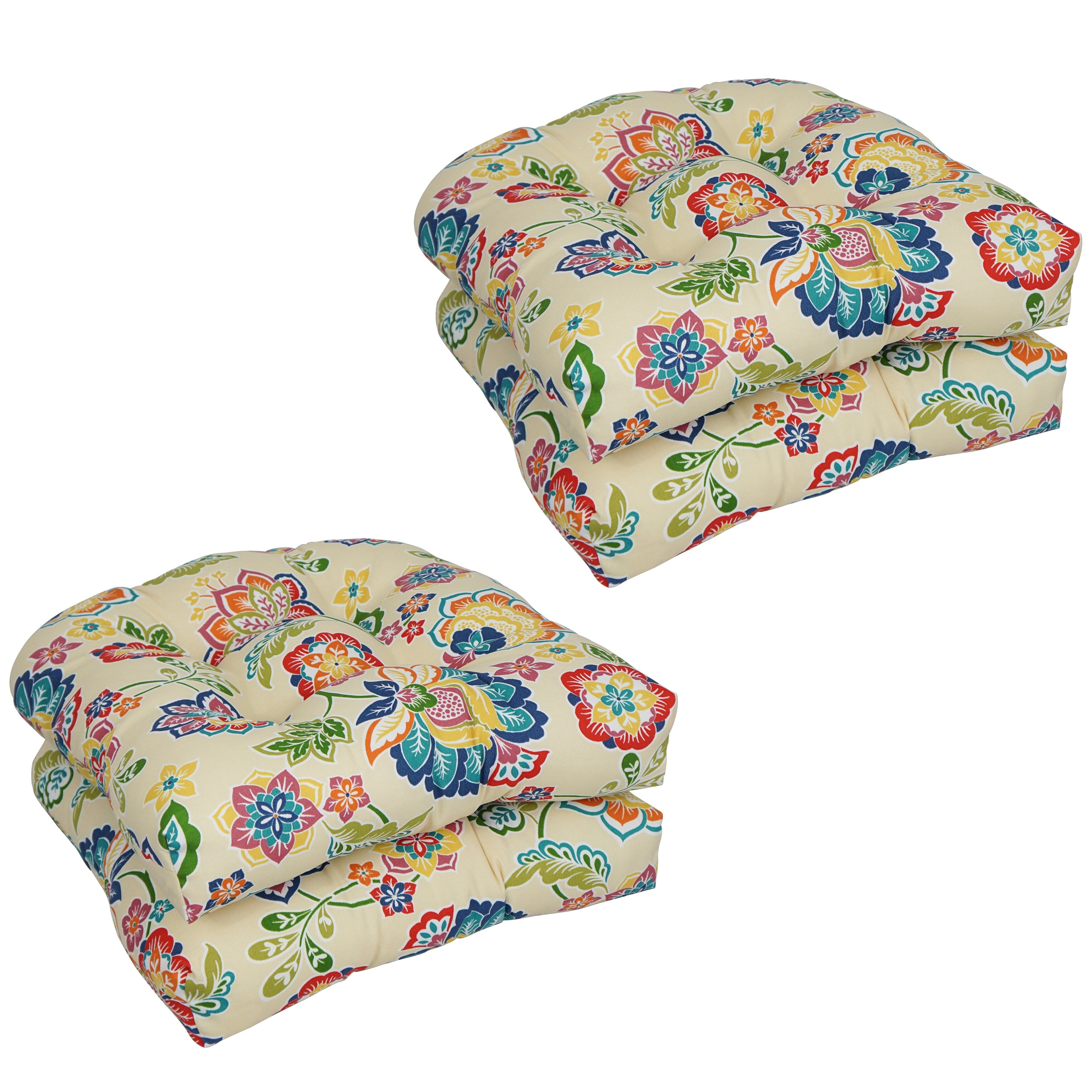 19 Inch U Shaped Dining Chair Cushions Set Of 4