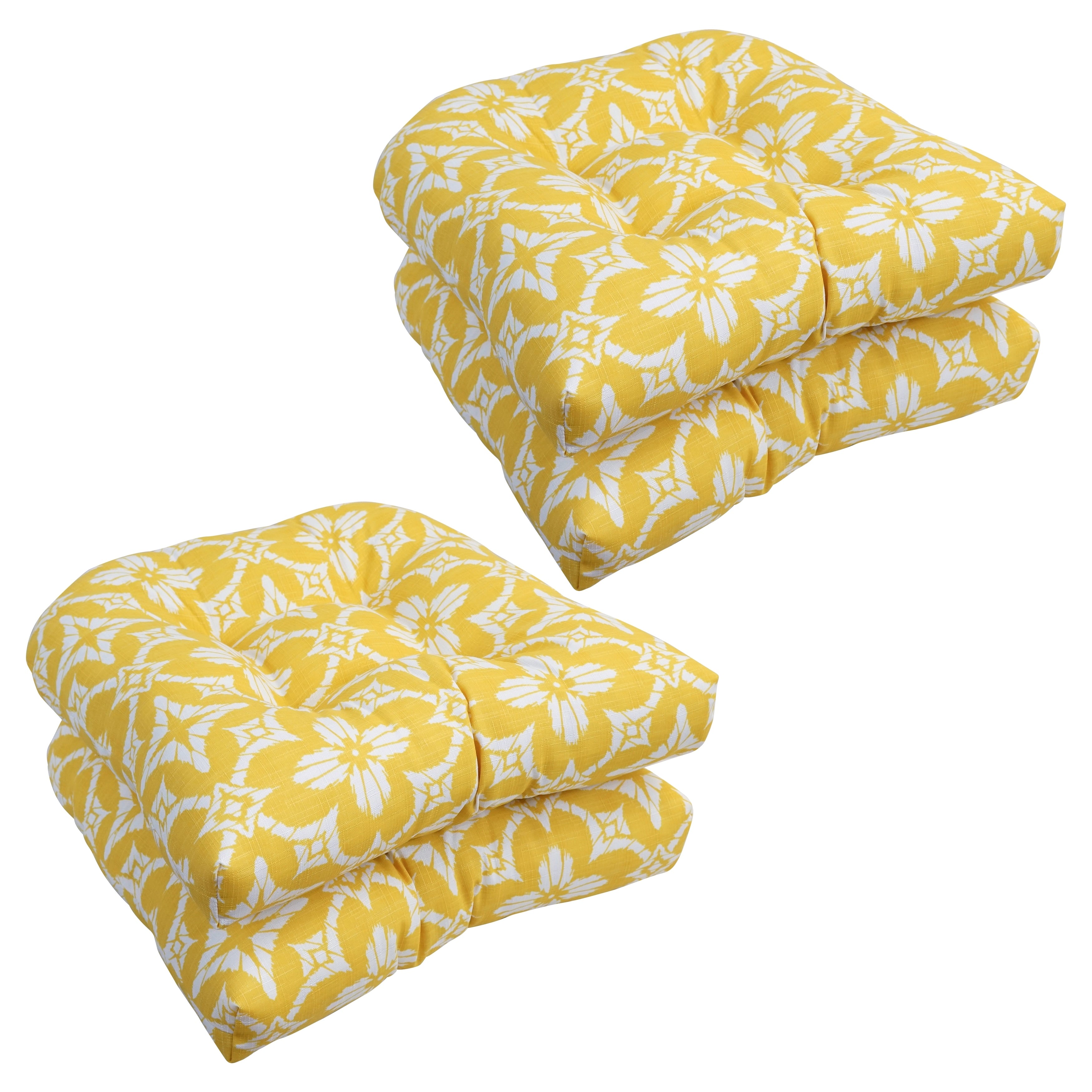 19 Inch U Shaped Dining Chair Cushions Set Of 4