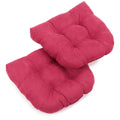 Blazing Needles 19 Inch U Shaped Microsuede Chair Cushion