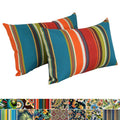 Blazing Needles Indoor Outdoor Lumbar Pillow Set Of 2