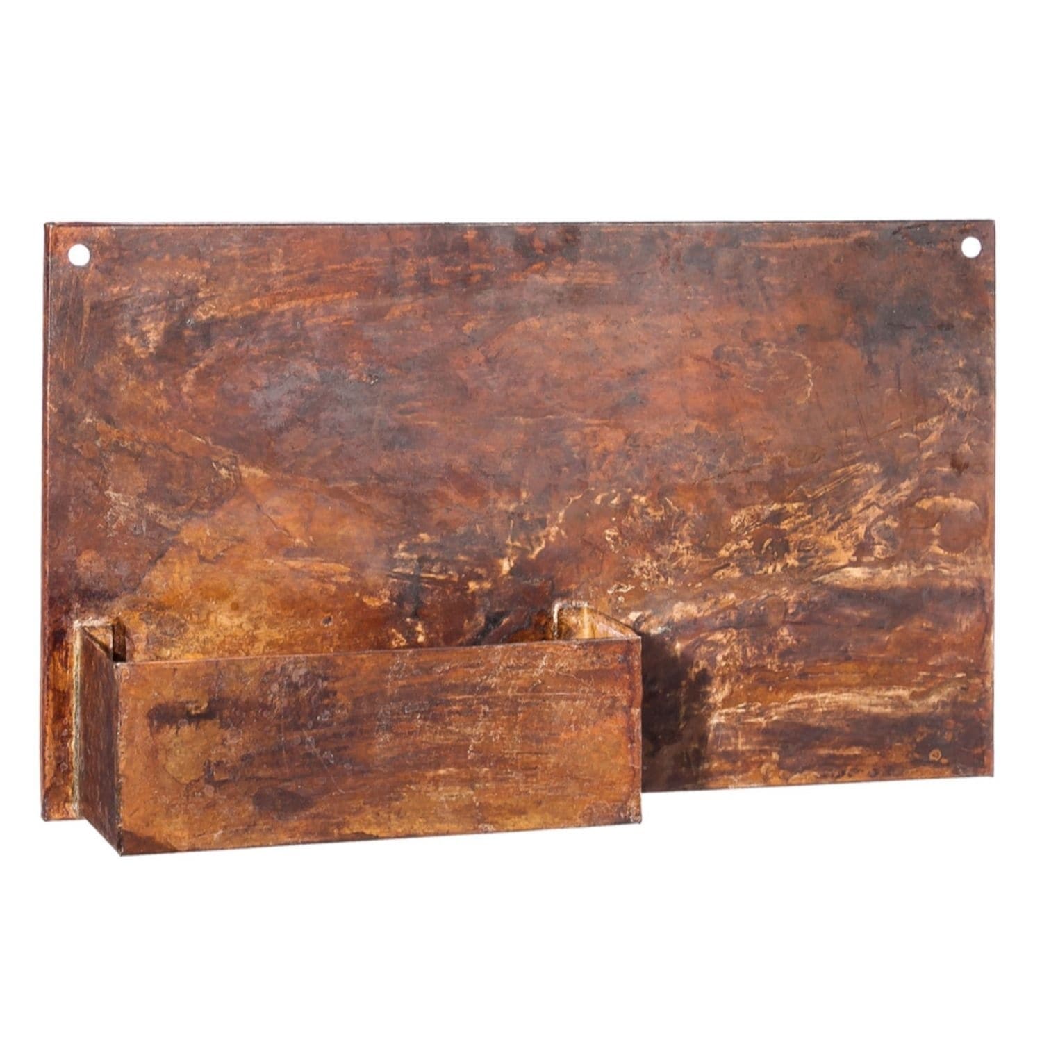 19 X 12 Rust Finish Metal Wall Planter