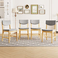 19.02 Farmhouse Upholstered Dining Chair Set Of 4