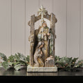 19.5 Paperstone Metallic Holy Family W Cresh