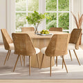 19.5 Seat Height Rattan Back Dining Chair Set Of 6