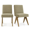 19.5 Seat Height Upholstered Dining Chair Set Of 2