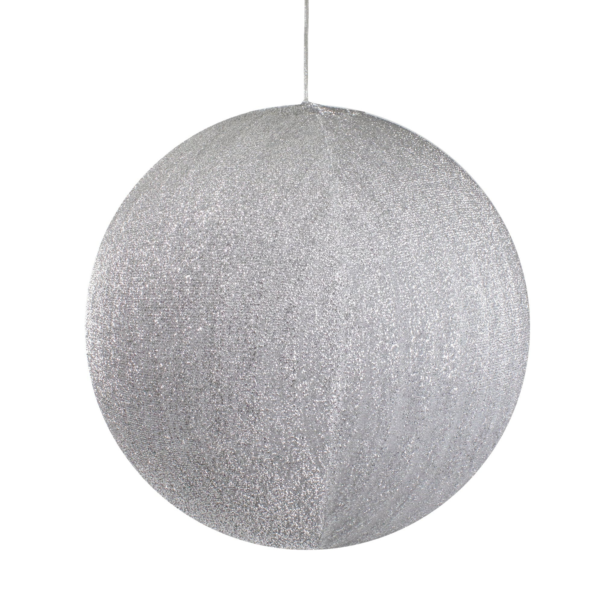 19.5 Inch Silver Tinsel Inflatable Christmas Ornament Outdoor Decor