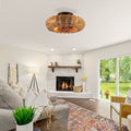 19.6 Bamboo Ceiling Fan With Remote Control Without Bulbs