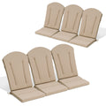 19.7X19.7X2.36 In Outdoor Patio Adirondack Chairs Fabric Cushions High Back