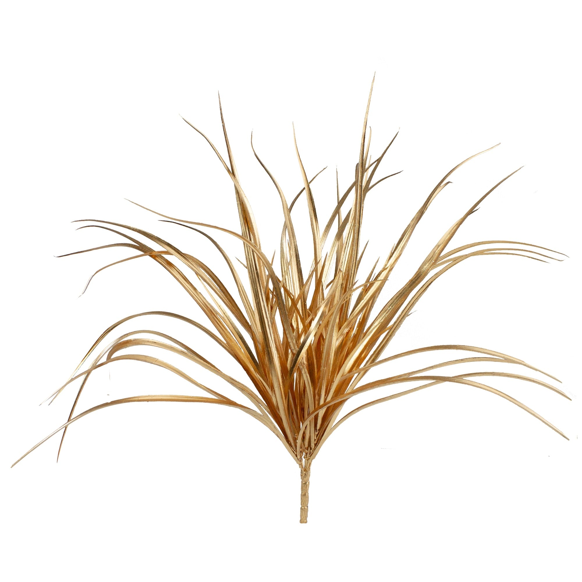 19 Gold Glittered Artificial Grass Christmas Pick
