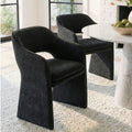Upholstered Fabric Dining Armchair Set Of 2