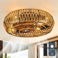 19 Caged Ceiling Fans With Lights And Remote Flush Mount Ceiling Fan Low Profile Chandelier 6 Speed Bladeless Reversible